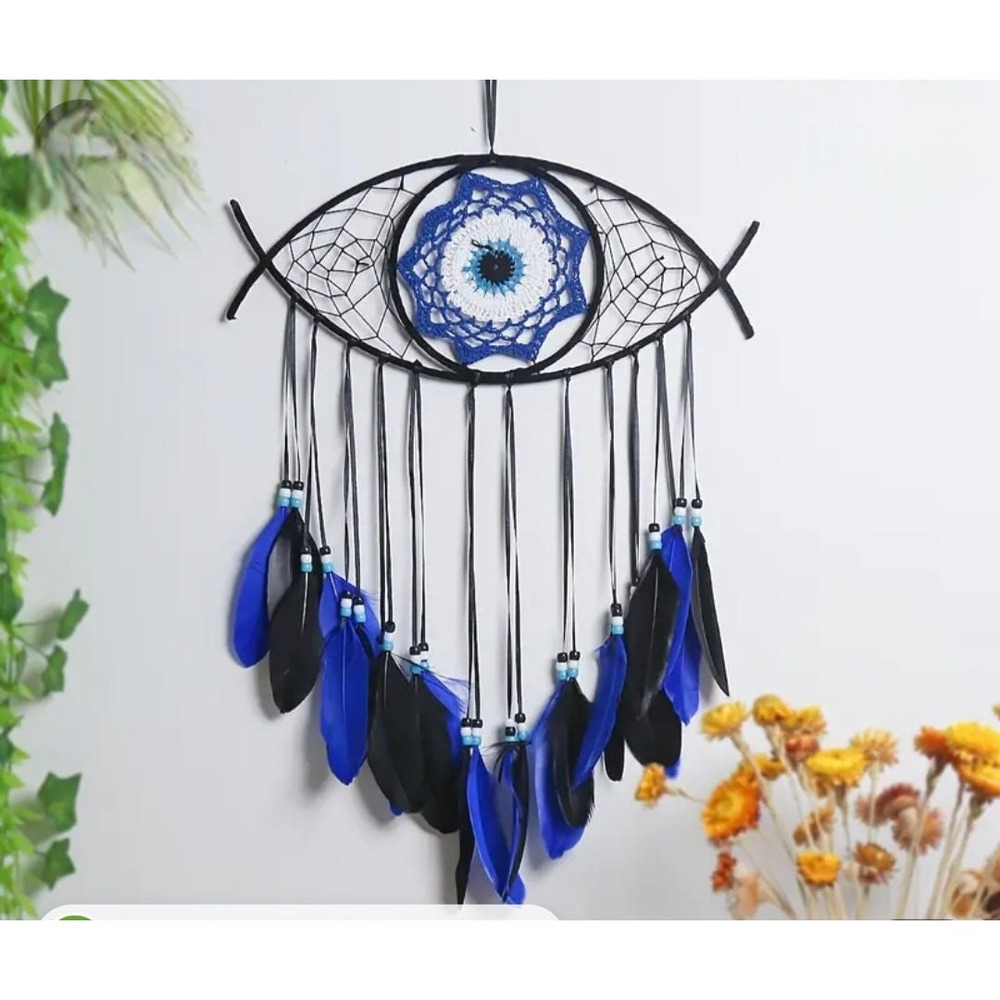Dream Catchers Handmade Evil Eye Feather Wall Hanging Art Wall Good Luck NEW